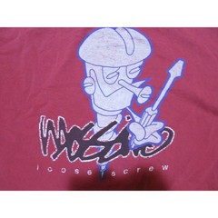 Mossimo T-Shirt, Loose Screw, Maroon Red Sz XL 1990s