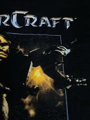 Vintage 1998 StarCraft Game T Shirt XL Black Double Sided Blizzard PC Gaming Tee