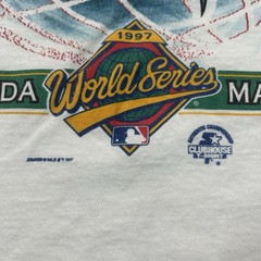 VTG 90s Florida Marlins Shirt Size XL Starter 1997 National League Champions MLB