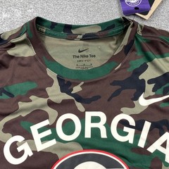 Nike Georgia Bulldogs Mens Medium Green Camo Long Sleeve Dri-FIT T-Shirt NCAA