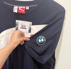 Puma BMW Motorsport XXL Navy Logo Tee T-Shirt New With Tags BMW Roundel Patch