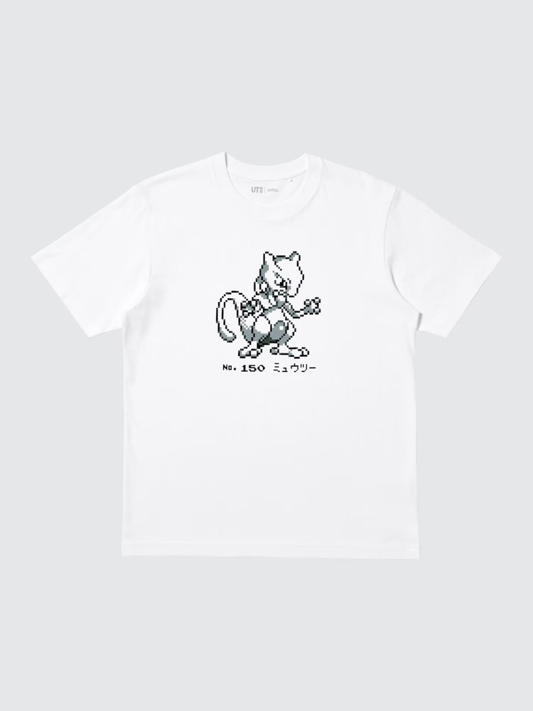 Pokémon UNIQLO UT 30th Anniversary Mewtwo White T-Shirt Japan Limited New PSL