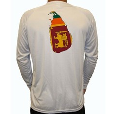Sri Lanka Flag Map Fish Boat Long Sleeve UPF 30 T-Shirt UV Protection