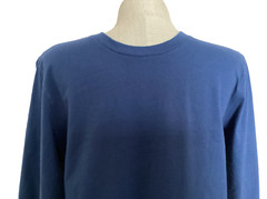GEORGE SUPER SOFT ESTATE BLUE LONG SLEEVE CREW NECK TEE SHIRT Sz S*