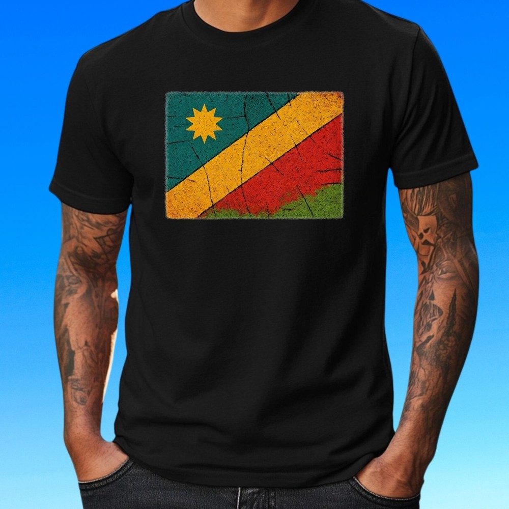 Mens Namibia Motif Cotton T-Shirt Size S to 5XL