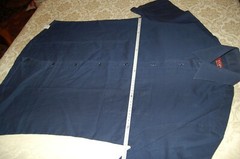 Top Collection – No. 2 men’s shirts, beige and blue, cotton, size 41 (16), used