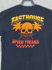 Fasthouse Speed Freaks T Shirt Mens Large Black Graphic Skull Cotton Tee