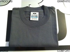 1 NEW PROCLUB COMFORT PLAIN T-SHIRT BLANK GRAPHITE TEE PRO CLUB S-3XL 1PC