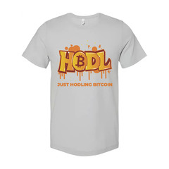 Hodling Bitcoin Graphic T Shirt Unisex Casual Crypto Apparel With Graffiti Style
