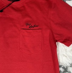 REASON Scarface Tony Montana Pocket Tee Shirt Red Men’s Size S *NEW* RARE