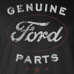 Ford Genuine Parts Retro / Vintage Logo T-Shirt -Mustang F-150 Official Licensed
