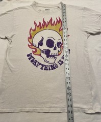 Brisco Brands “Everything Is Fine” Skull Distressed T Shirt. Vintage. Size Large