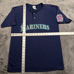 Vintage Seattle Mariners T-Shirt Men Medium Blue Augusta Sportswear Baseball MLB