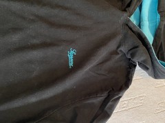 Supreme Hooded Two Tone Long Sleeve Top FW 16 Size XL (Black/Teal) – PRE OWNED