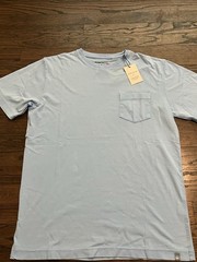 NWT Peter Millar Crown Lava Wash Pocket Tee Blue Mens Size Small $65