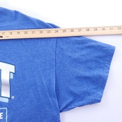 Bud Light Football Club T-Shirt Mens 2XL Blue Double Sided Graphic Beer Tee