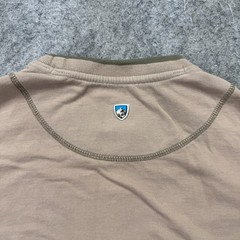 Kuhl Long Sleeve T-Shirt Men M Beige Khaki Wildfibre Crew Neck Solid Breathable