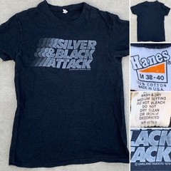 Vtg Silver & Black Attack c Oakland Raiders Football 1979 T Shirt 70s 1970s M