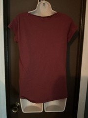 Volcom Maroon Dreamcatcher Graphic Scoop Neck T-Shirt