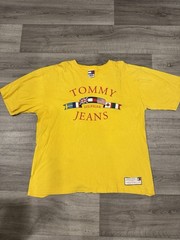 Vintage 90s Tommy Hilfiger Jeans Flag Shirt Mens 2XL A1