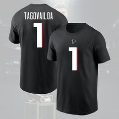 NEW ITEM! Tua Tagovailoa #1 Atlanta Falcons 2026 Name & Number Gift For Fans