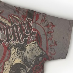 Y2K Team Realtree T Shirt Mens XL AOP Skull Antler All Over Print Gray *See Pics