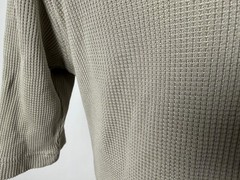Vintage Jhane Barnes Shirt Men Small Oversized Silk Waffle-Knit Stretch Minimal