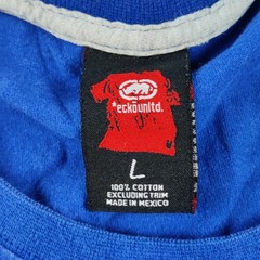 Ecko Unltd. Shirt Mens Large Blue G Unit Script Graphic Tee Hip Hop Streetwear