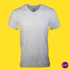 GILDAN Men’s V-Neck T-Shirts, Cotton, Style G1103 Underwear 4-Pack,Multi, UK XXL