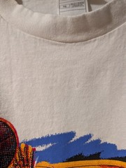 Vintage 90s Basketball Graphic T-Shirt Sports Hoop Shooter Art Fruit Loom XL