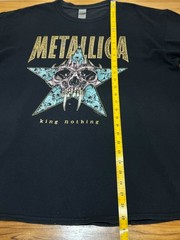 Metallica King Nothing T-Shirt XL Pushead Skull Faded Charcoal Boxy Band Tee