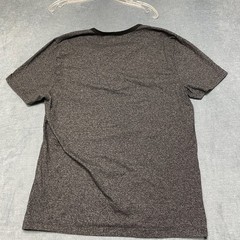 Express Henley Shirt Mens Large Charcoal Gray Short Sleeve Stretch Chest Pocket