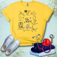 Tele Nurse Comfort Tee Ring Spun Cotton Soft Tele