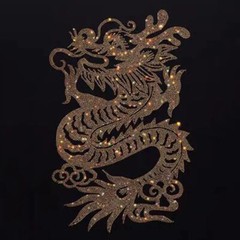 Fashion Dragon Rhinestones Summer Short Sleeve Luxury Men Trend Black T-Shirt