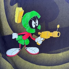 Vintage 1992 Marvin The Martian Looney Tunes Shadow Shirt Wild Oats Size XL AOP