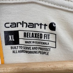 Carhartt Shirt Mens XL Beige Relaxed Fit Active Jac Graphic Tee Tagless Workwear