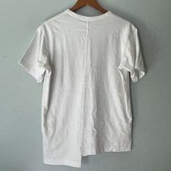 COMME des GARCONS SHIRT Invader T-shirt Large Cotton Asymmetrical Print