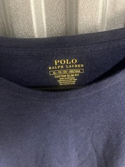 Polo Ralph Lauren Men’s Custom Slim Fit Navy Crew Neck Logo T-Shirt XL