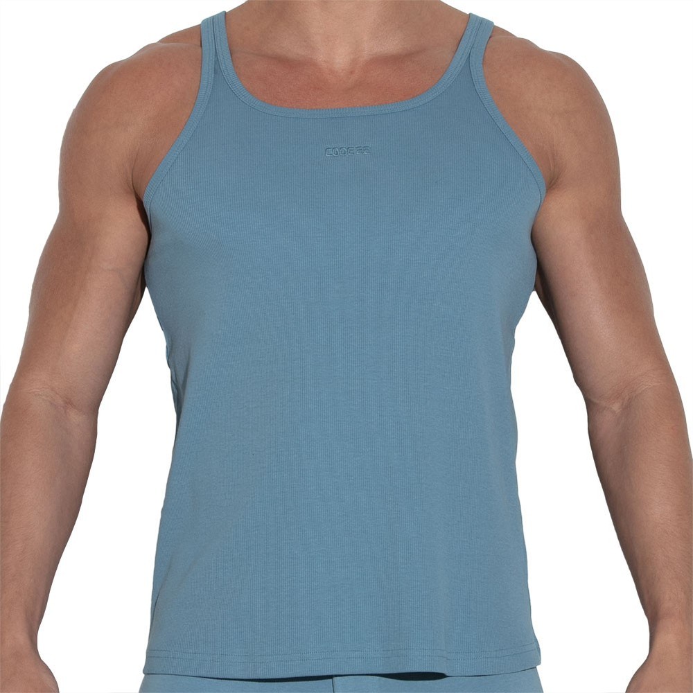 CODE 22 Train Cotton Tank Top 3302 Petrol