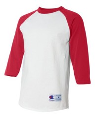 Champion Men’s Adult Raglan Baseball T-Shirt 3/4 sleeves T-137