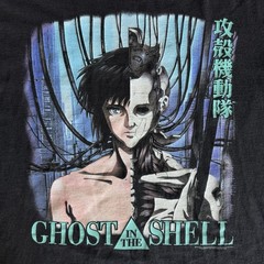 Vintage 90’s Ghost In The Shell Anime Split Face Fashion Victim T Shirt Size L