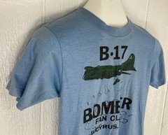 Vtg B17 Bomber Fan Club T Shirt Bucyrus Ohio Screen Stars Polycotton Small