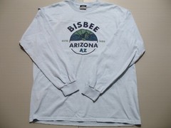 MV Sport Bisbee Arizona T-Shirt Men’s Large Long Sleeve Light Blue
