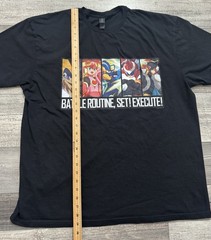 Mega Man Battle Routine Shirt Mens 2XL Video Game Tee Capcom Black Short Sleeve