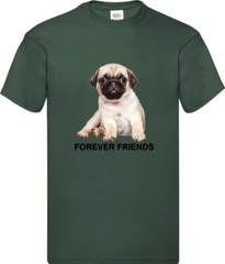 Pug Dog Pet Forever Friends Family Novelty T Shirt Various Colours And Sizes
