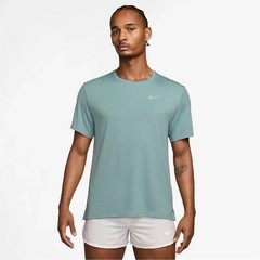 NIKE DRI-FIT MILER UV MENS T-SHIRT FITNESS TRAINING GYM SHORT SLEEVE RUNNING TOP