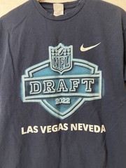 NFL Suna Cotton 2022 Las Vegas Nevada Draft Shirt Large Short Sleeve Blue