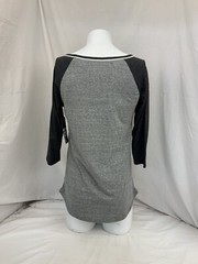 Sauce Hockey Shirt L Gray 1/2 Sleeve Poly Cotton Rayon Made USA NWT YGI O2-333