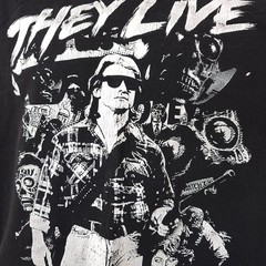 They Live T Shirt Mens Size Medium Black John Carpenter Horror Movie Tee