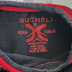 Bucheli T Shirt Italian Style Cotton Slim Fit Size Small Made in Peru Graffiti